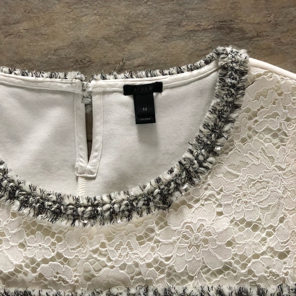 J crew Fringe Tweed Shell - Picture 4 of 8